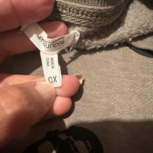 Maurices Tan Skull Print Sweatshirt - Picture 5 of 5